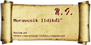 Moravcsik Ildikó névjegykártya